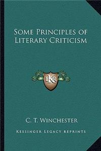 Some Principles of Literary Criticism