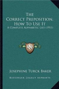 Correct Preposition, How To Use It