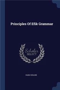 Principles Of Efik Grammar