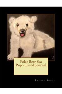 Polar Bear Sea Pup Lined Journal
