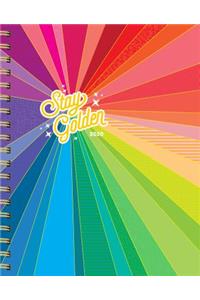 Stay Golden 17-Month Large Planner with 1000+ Stickers 2019-2020