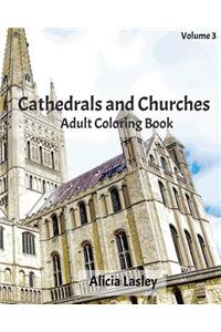 Cathedrals and Churches: Adult Coloring Book, Volume 3