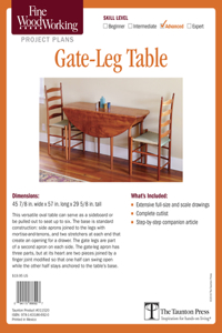 Fine Woodworking's Gate-Leg Table Plan