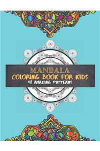 Mandala Coloring Book For Kids 48 amazing patterns