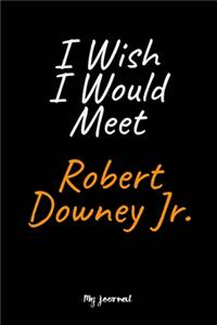 I Wish I Would Meet Robert Downey Jr.