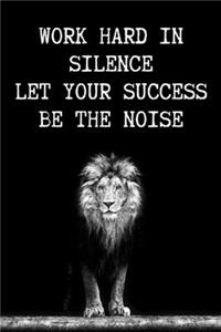 Work Hard In Silence Let Your Success Be The Noise - Positive Journal