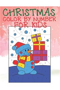 Christmas Color By Number For Kids