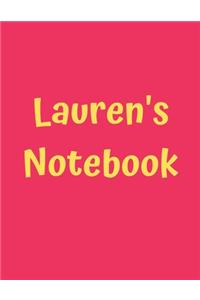 Lauren's Notebook