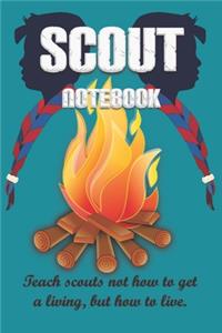 Teach scouts not how to get a living, but how to live.
