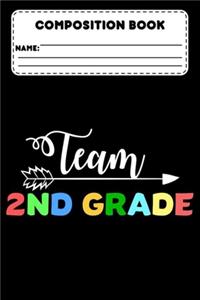 Composition Book Team 2nd Grade