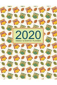 2020 Planner Weekly & Monthly 8.5x11 Inch