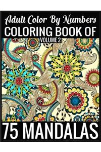 Adult Color By Numbers Coloring Book of Mandalas Volume 2