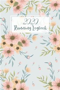 Running Logbook: Flower Watercolor Cover - 365 Day Daily Runner Training Log Book Diary Workouts Journal Notebook for Man or Women - One Year Weekly and Monthly Cale