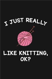 I Just Really Like Knitting Ok
