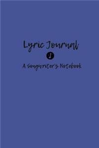 Lyric Journal a Songwriter's Notebook