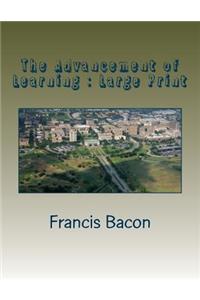 The Advancement of Learning