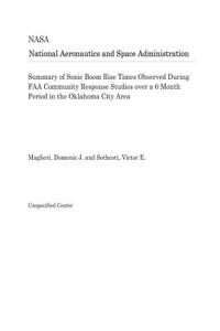 Summary of Sonic Boom Rise Times Observed During FAA Community Response Studies Over a 6-Month Period in the Oklahoma City Area