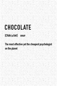 Chocolate the Most Effective Yet the Cheapest Psychologist on the Planet