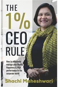 The 1% CEO Rule: How to Effectively Manage Your Health, Happiness & High Performance in the Corporate World.