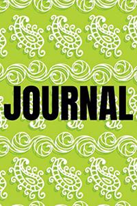 Paisley Background Lined Writing Journal Vol. 14