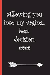 Allowing You Into My Vagina...Best.Decision.Ever