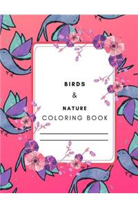 Birds & Nature Coloring Book