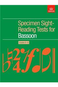 Specimen Sight-Reading Tests for Bassoon, Grades 6-8