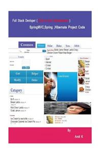 Full Stack Devloper SpringMVC, Spring, Hibernate Project Code