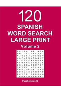 Spanish Word Search Large Print