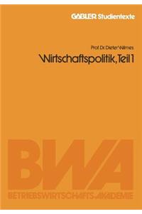Wirtschaftspolitik, Teil 1