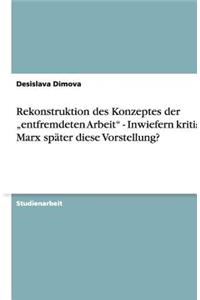 Rekonstruktion des Konzeptes der 