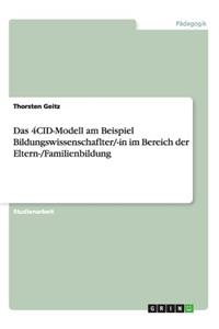 4CID-Modell am Beispiel Bildungswissenschaflter/-in im Bereich der Eltern-/Familienbildung
