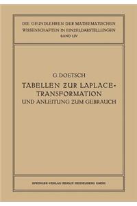 Tabellen zur Laplace-Transformation und Anleitung zum Gebrauch