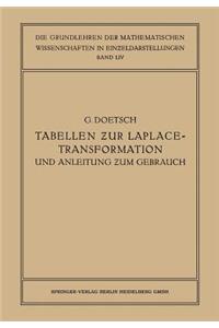 Tabellen Zur Laplace-Transformation Und Anleitung Zum Gebrauch