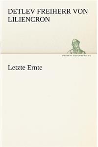 Letzte Ernte