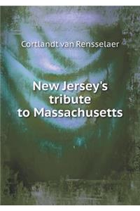 New Jersey's tribute to Massachusetts