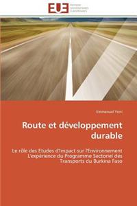 Route Et D?veloppement Durable