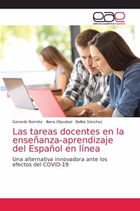 tareas docentes en la enseñanza-aprendizaje del Español en línea