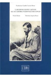 L'Archivio Leone Caetani All'accademia Nazionale Dei Lincei