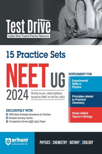Arihant Test Drive 15 Practice Sets For NEET UG 2024