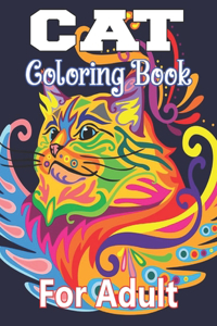 Cat Colorins Book For Adult
