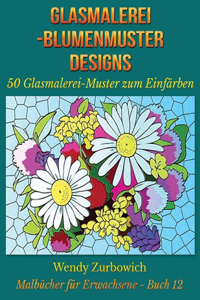 Glasmalerei-Blumenmuster Designs