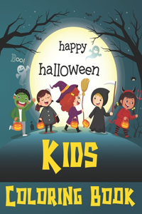Happy Halloween Kids Coloring Book
