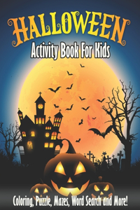 Halloween Activity Book For Kids