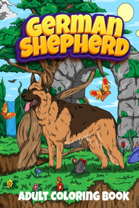 German Shepherd Adult Coloring Book