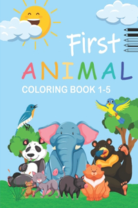 The Creative Toddler's First Animal Coloring Book Ages 1-5