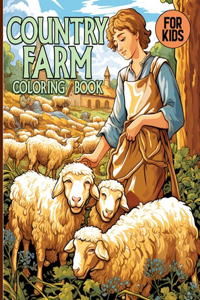 Country Farm Coloring Book For Kids