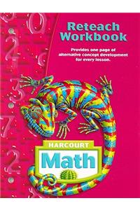 Harcourt Math Reteach Workbook, Grade 6