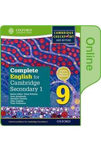 Complete English for Cambridge Lower Secondary Online Student Book 9 (First Edition)