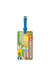 Frank Lloyd Wright Saguaro Forms & Cactus Flowers Luggage Tag
